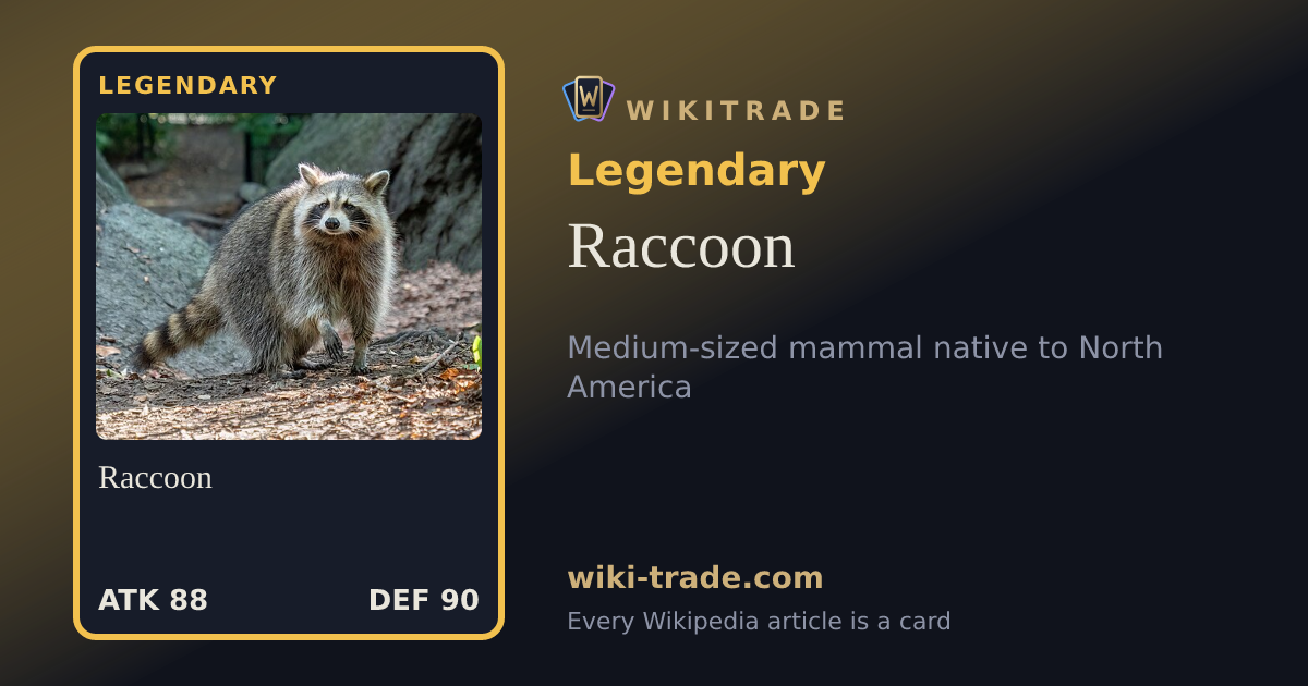 Raccoon — Legendary card