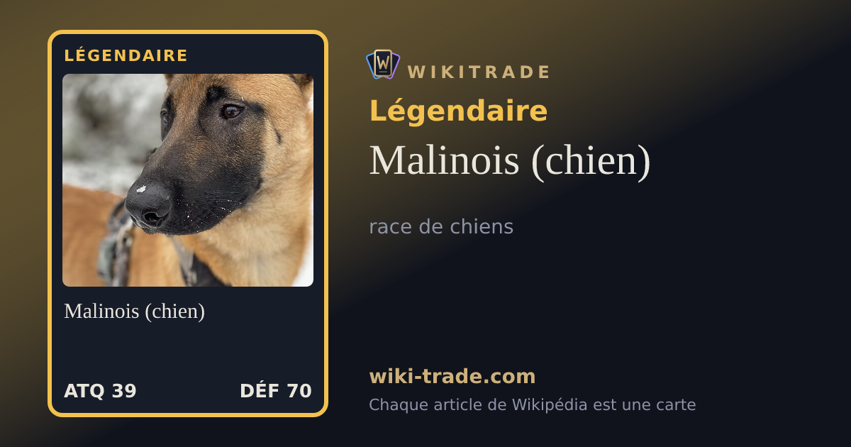 Malinois (chien) — carte Légendaire