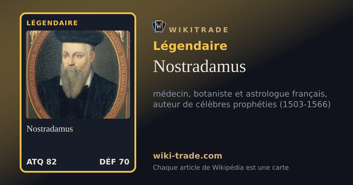 Nostradamus — carte Légendaire