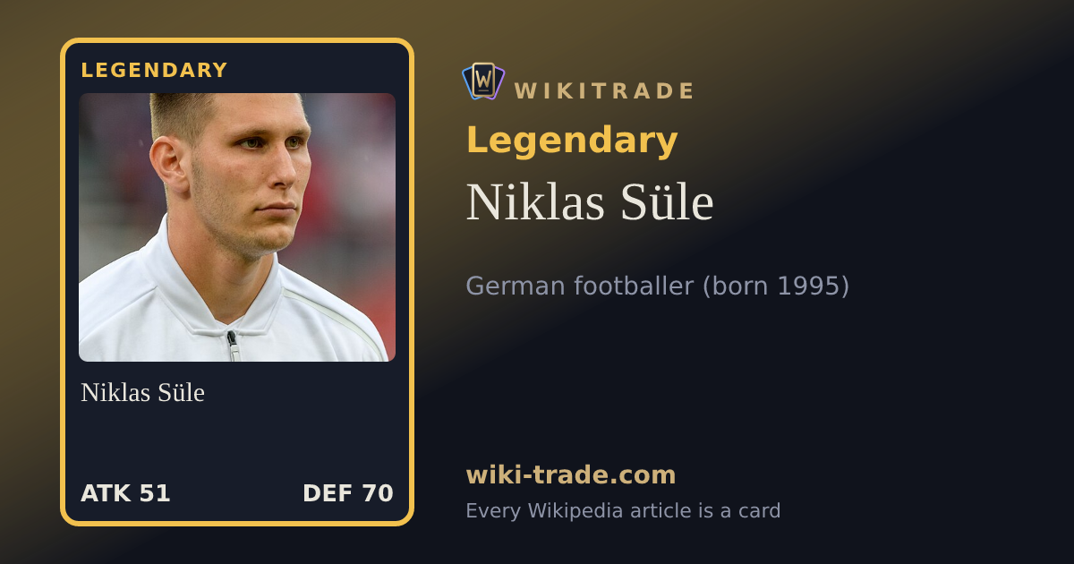 Niklas Süle — Legendary card