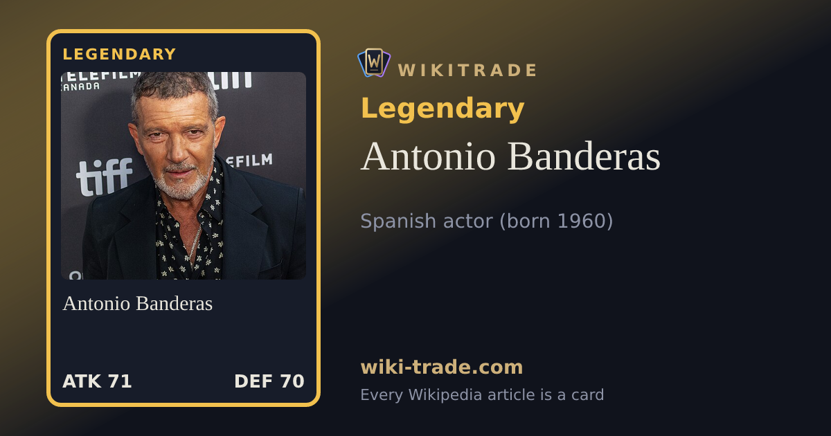 Antonio Banderas — Legendary card