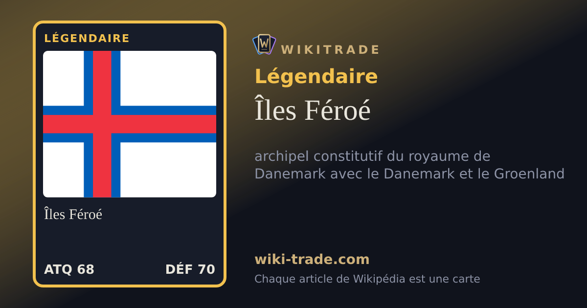 Îles Féroé — carte Légendaire
