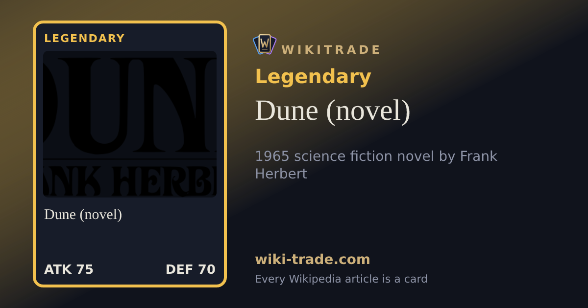 Dune (novel) — Legendary card