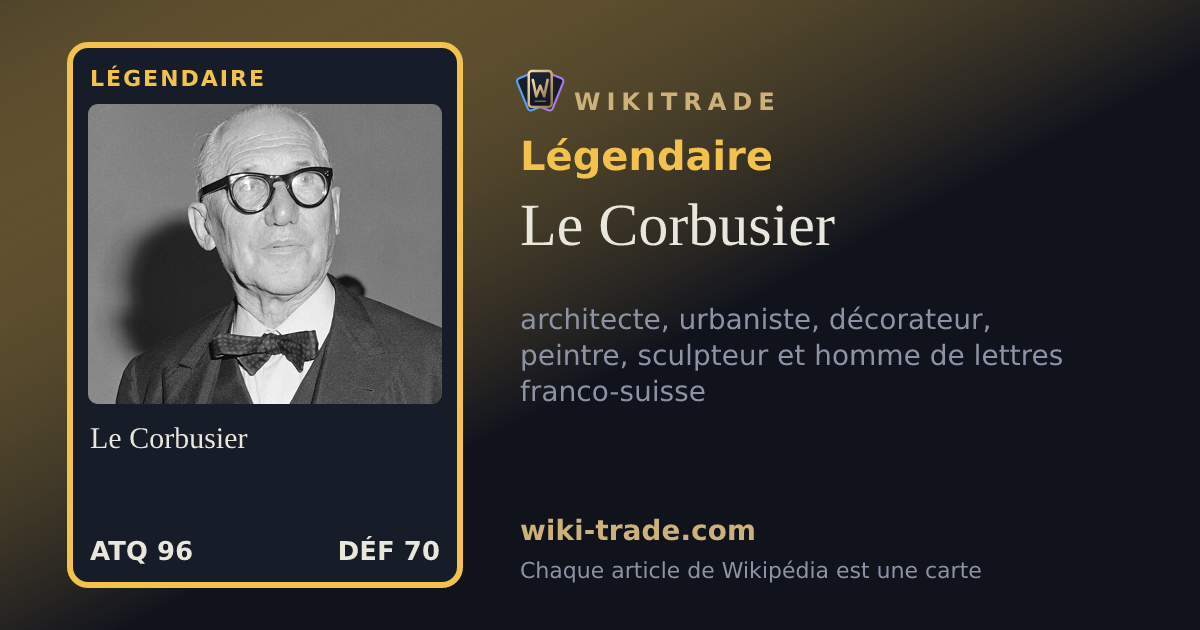 Le Corbusier — carte Légendaire
