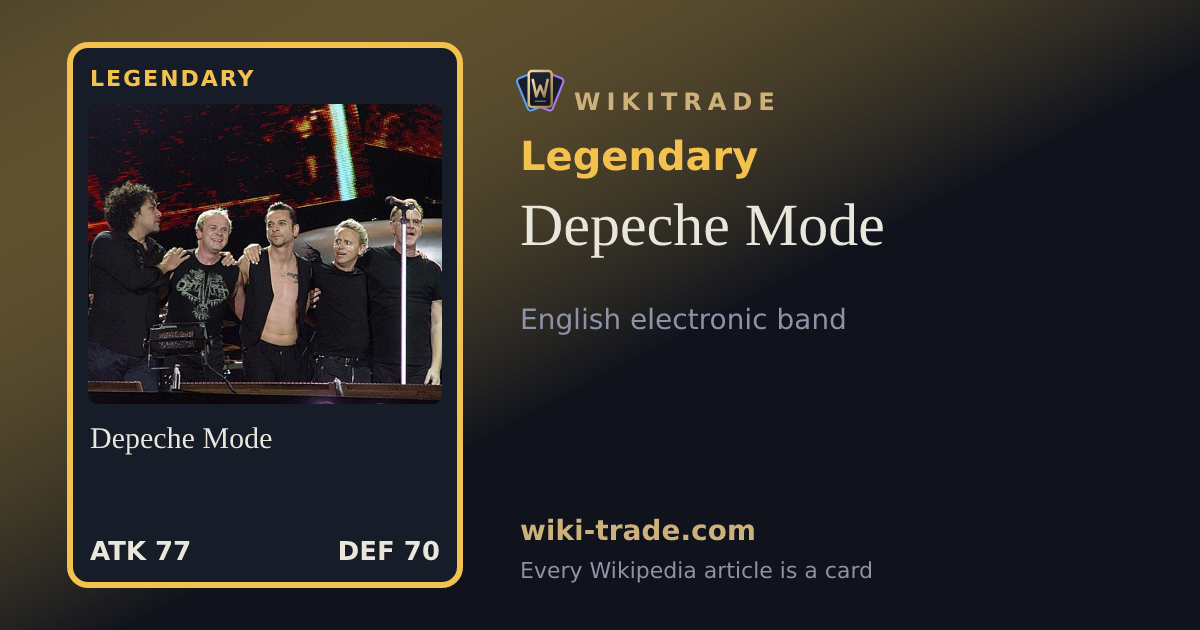 Depeche Mode — Legendary card