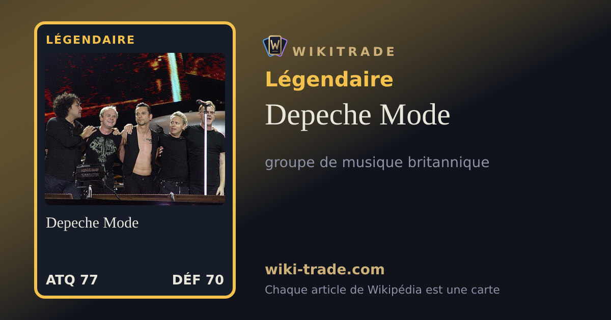 Depeche Mode — carte Légendaire