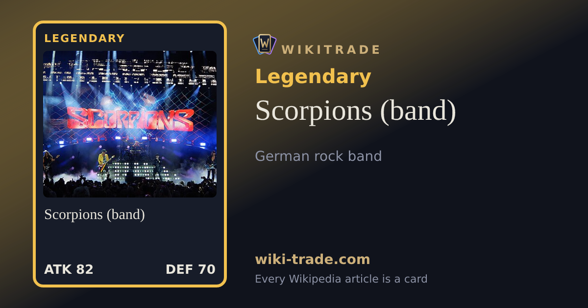 Scorpions (band) — Legendary card