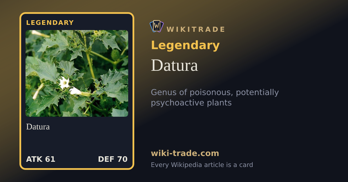 Datura — Legendary card