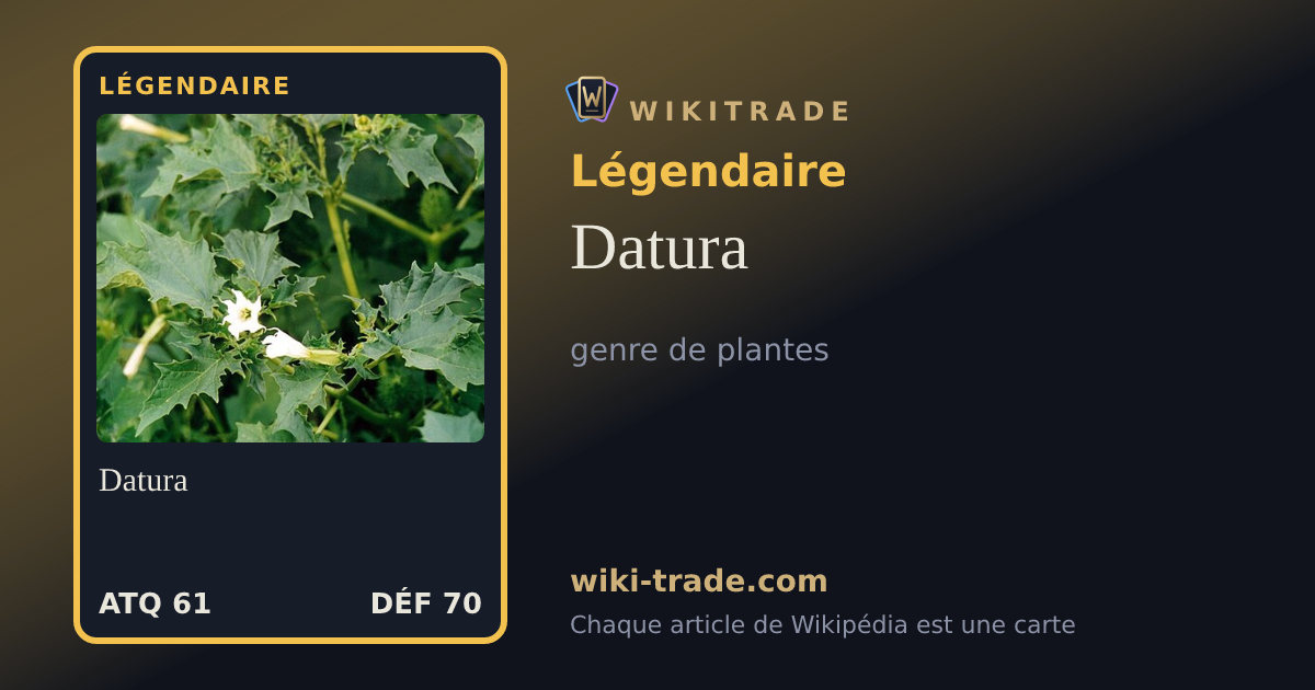 Datura — carte Légendaire