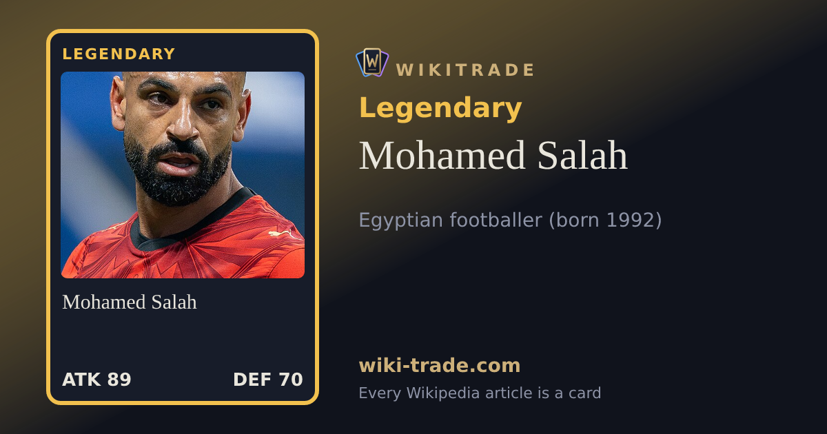 Mohamed Salah — Legendary card