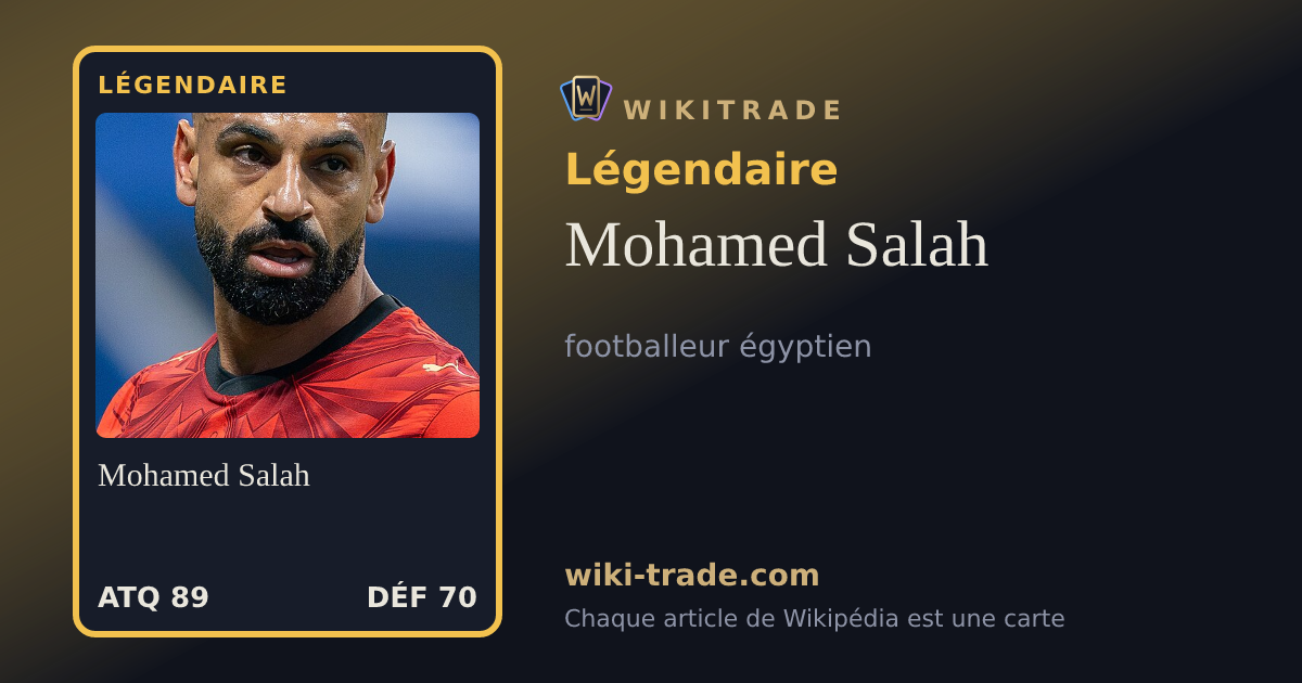 Mohamed Salah — carte Légendaire