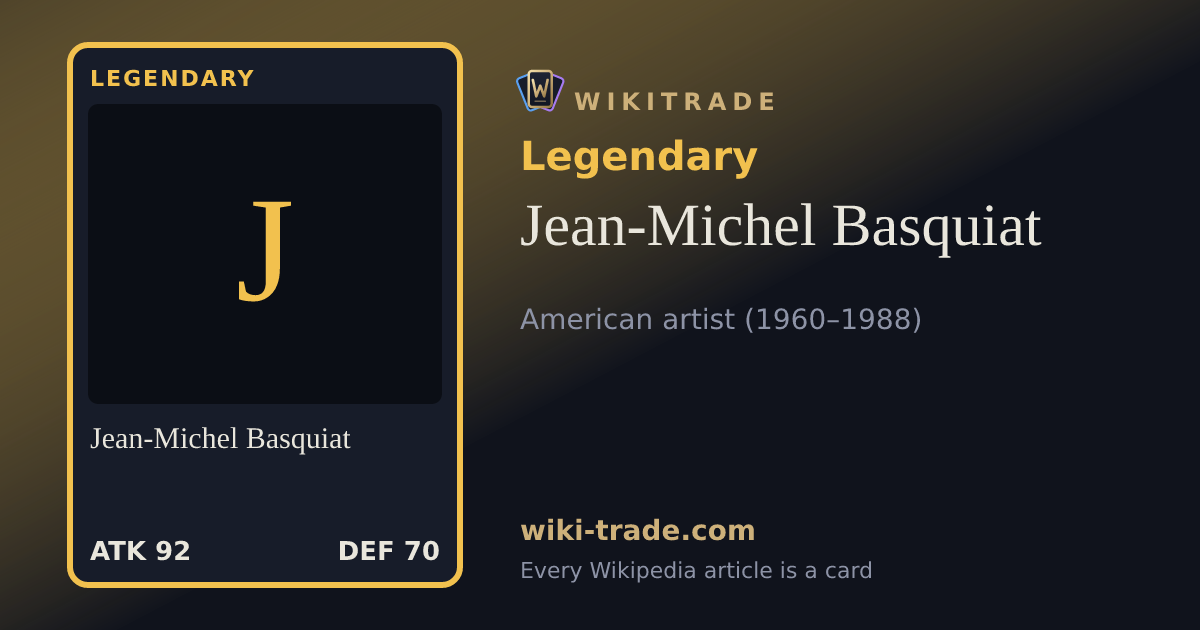 Jean-Michel Basquiat — Legendary card