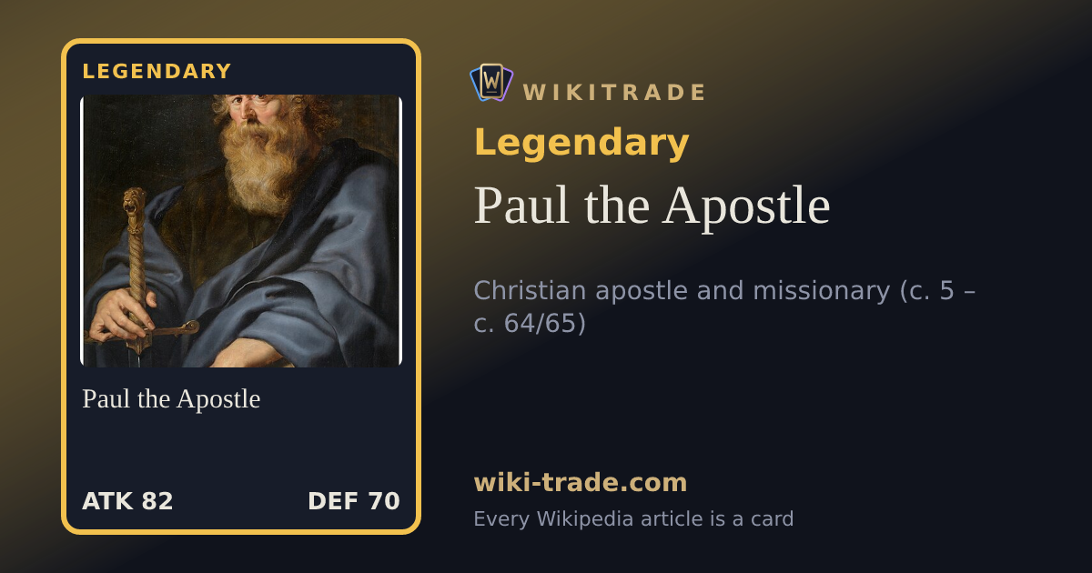 Paul the Apostle — Legendary card