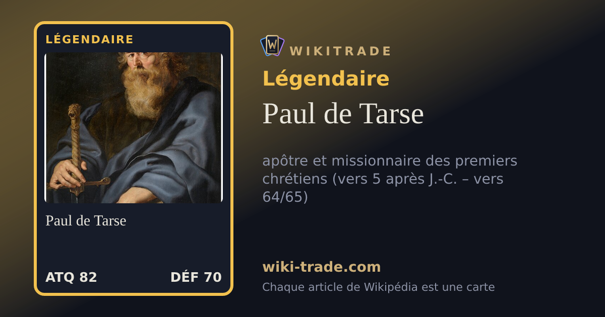 Paul de Tarse — carte Légendaire