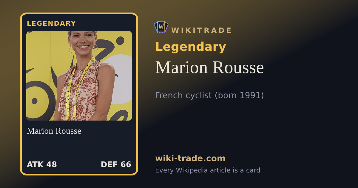 Marion Rousse — Legendary card
