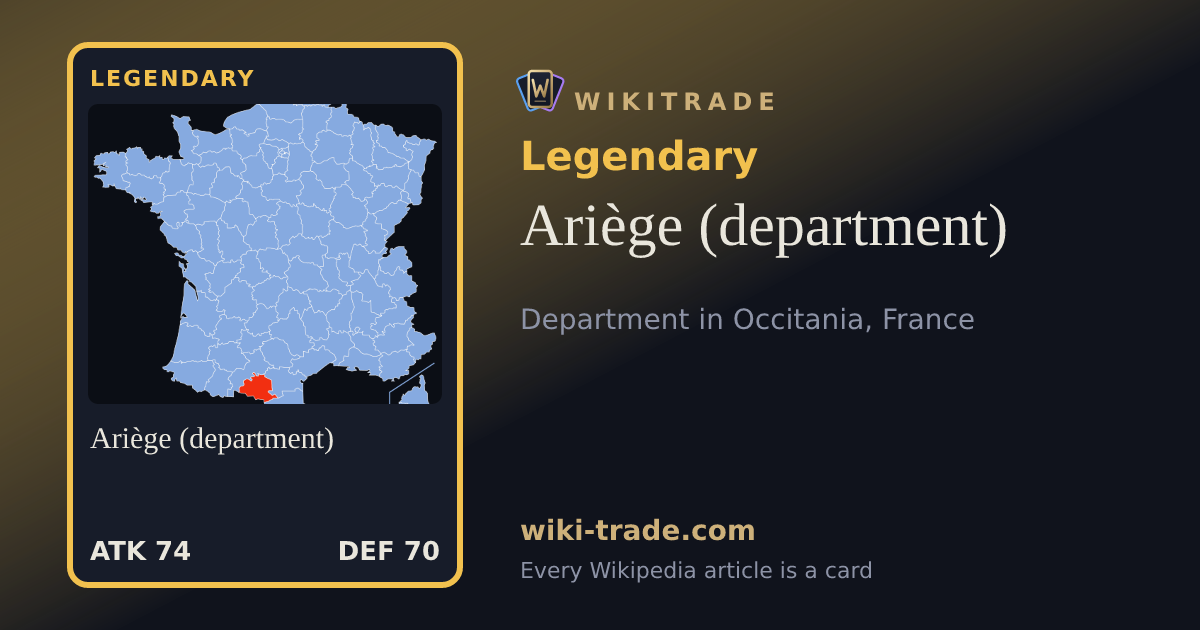 Ariège (department) — Legendary card