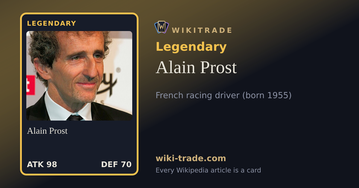 Alain Prost — Legendary card