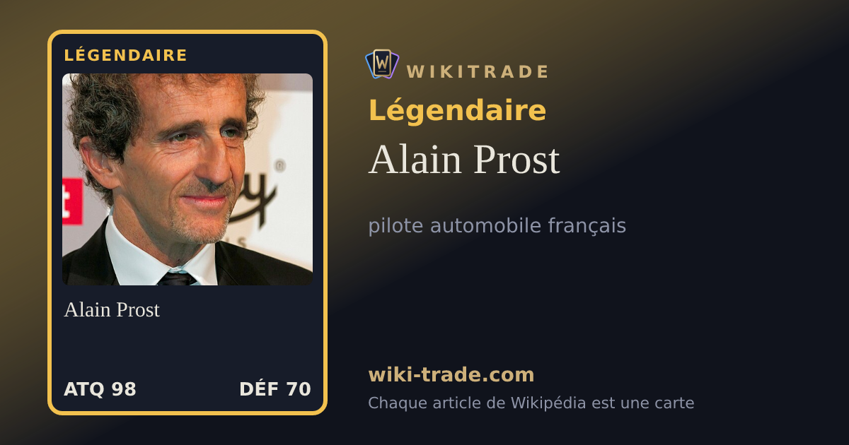 Alain Prost — carte Légendaire