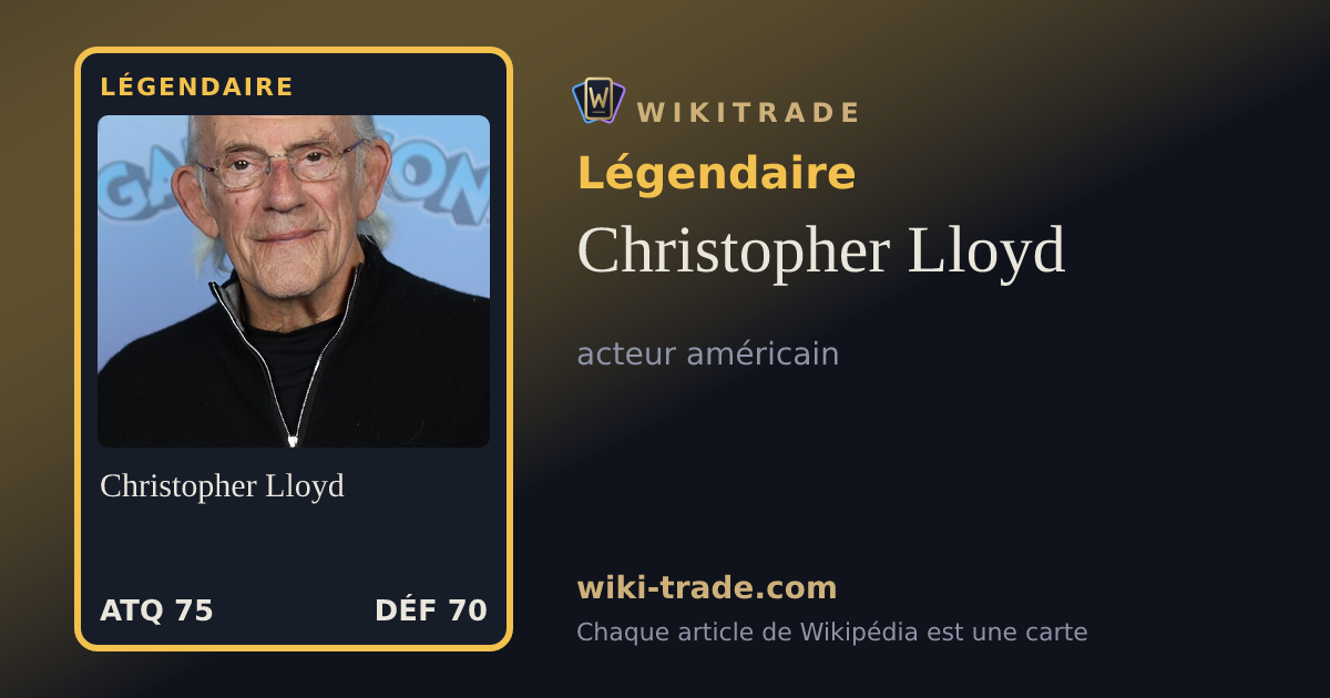Christopher Lloyd — carte Légendaire