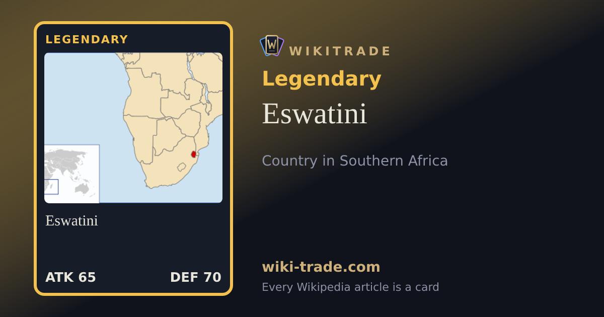Eswatini — Legendary card