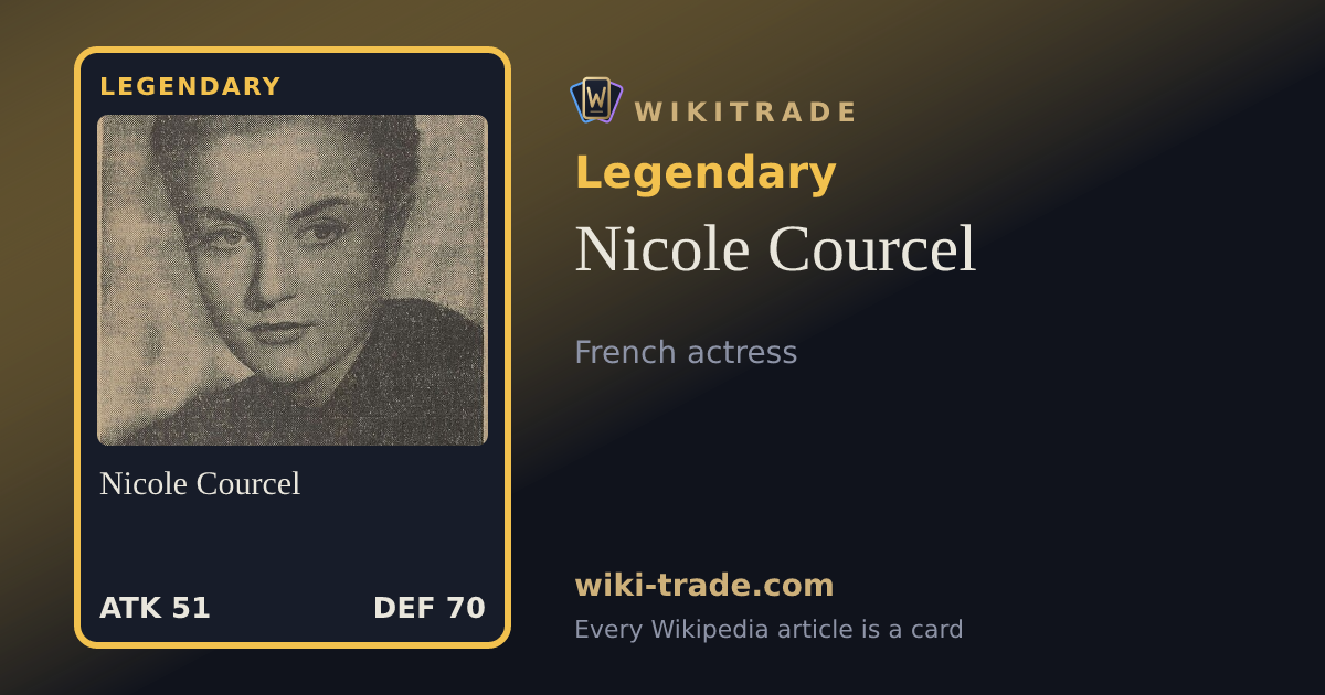 Nicole Courcel — Legendary card