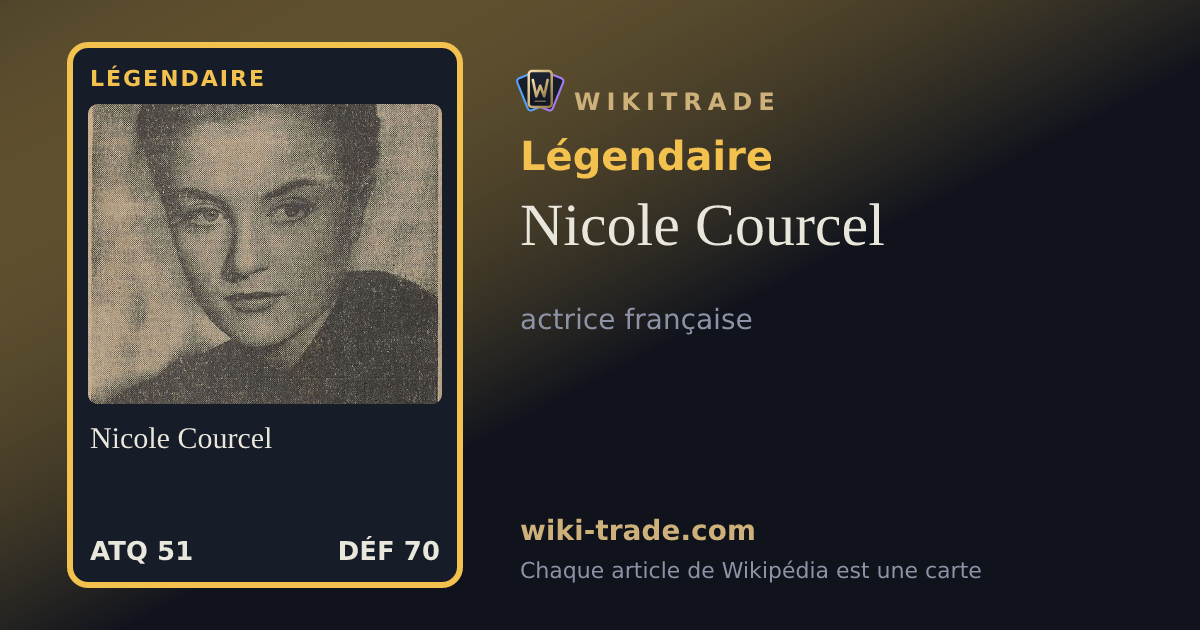 Nicole Courcel — carte Légendaire