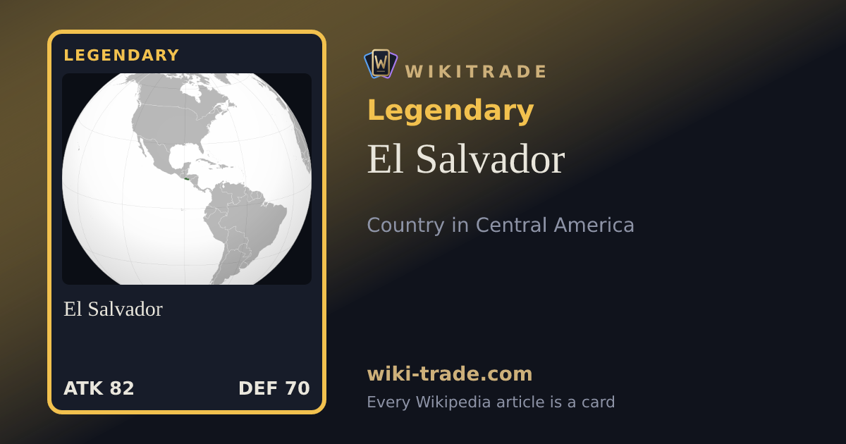 El Salvador — Legendary card