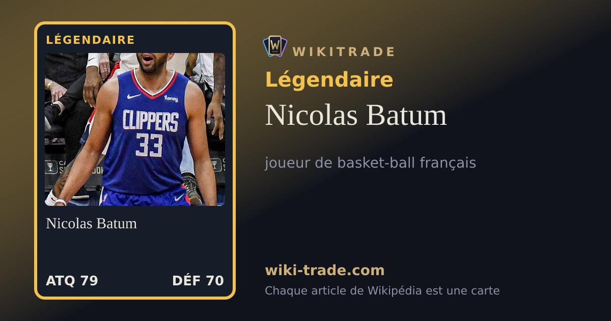 Nicolas Batum — carte Légendaire