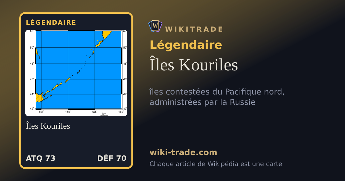 Îles Kouriles — carte Légendaire