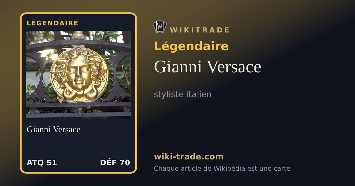 Gianni Versace — carte Légendaire