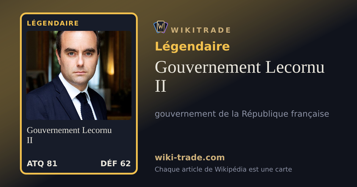 Gouvernement Lecornu II — carte Légendaire