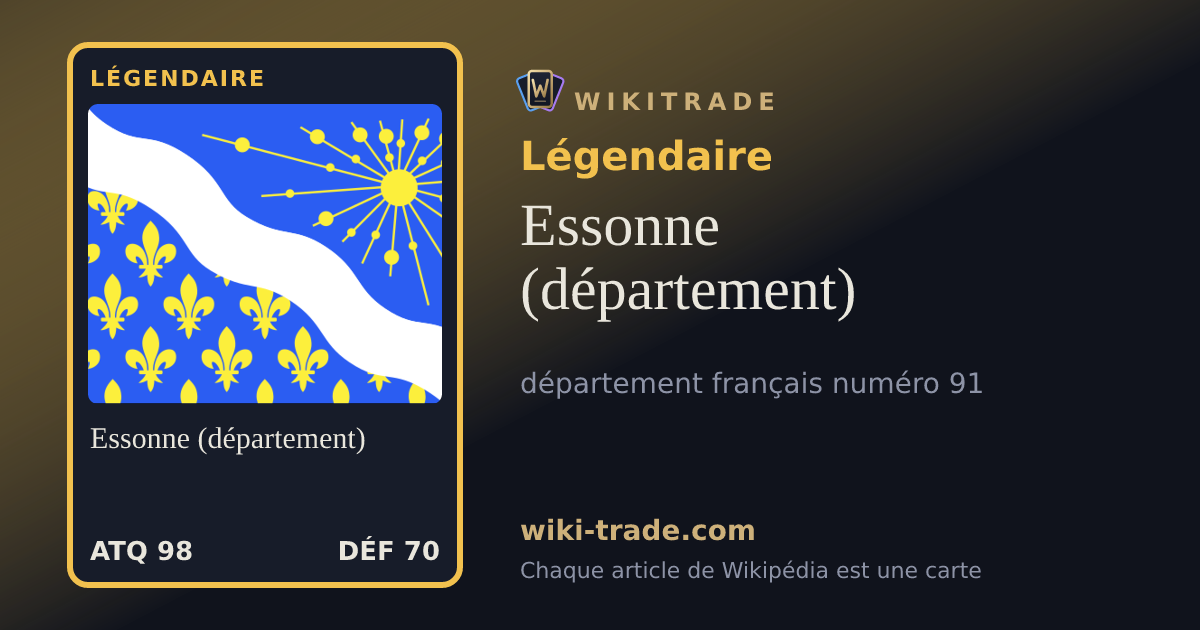 Essonne (département) — carte Légendaire