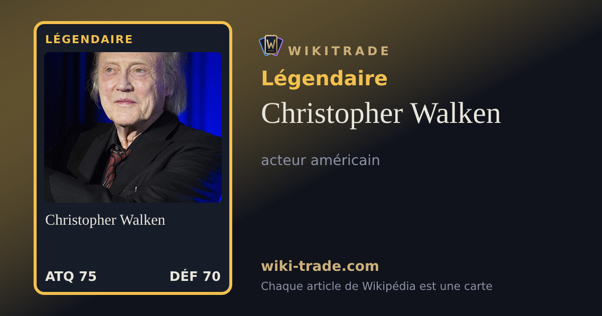 Christopher Walken — carte Légendaire