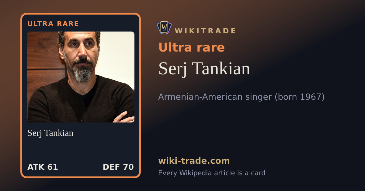 Serj Tankian — Ultra rare card