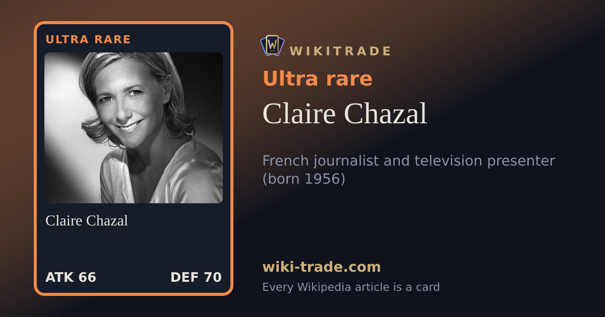 Claire Chazal — Ultra rare card