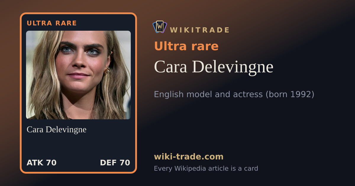 Cara Delevingne — Ultra rare card