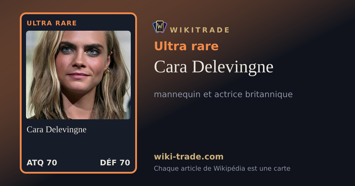 Cara Delevingne — carte Ultra rare