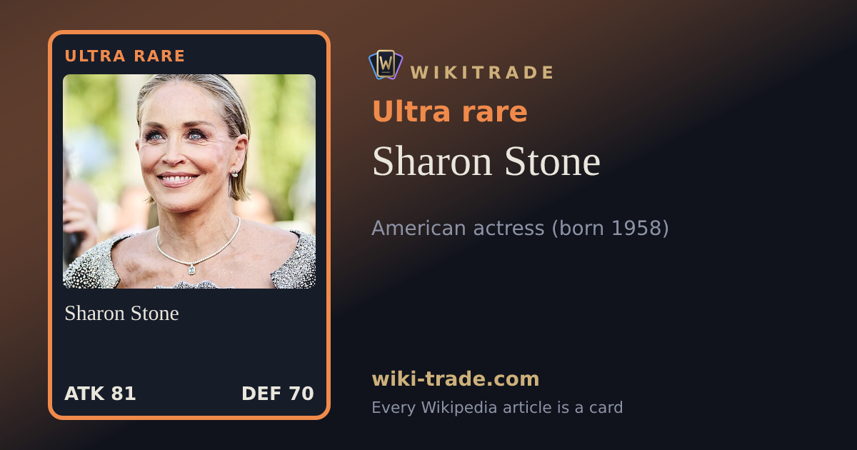 Sharon Stone — Ultra rare card