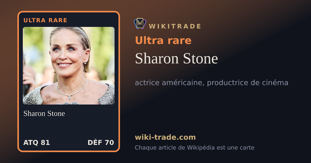 Sharon Stone — carte Ultra rare