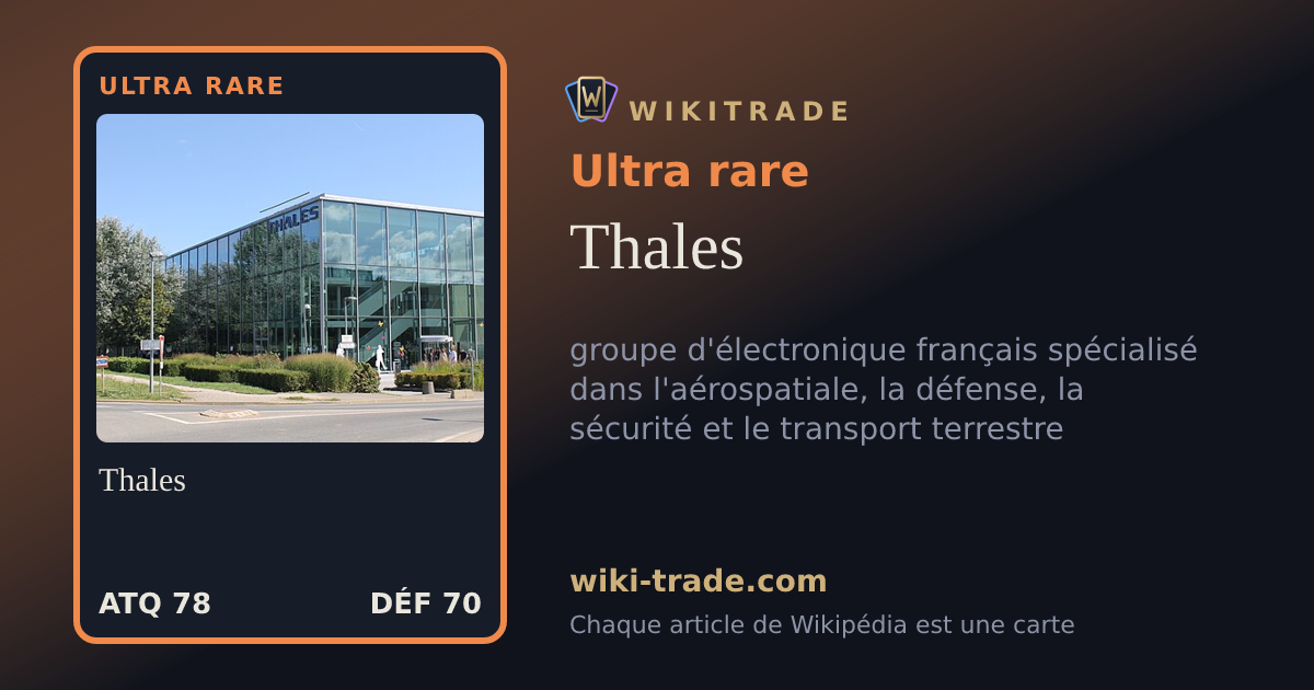 Thales — carte Ultra rare