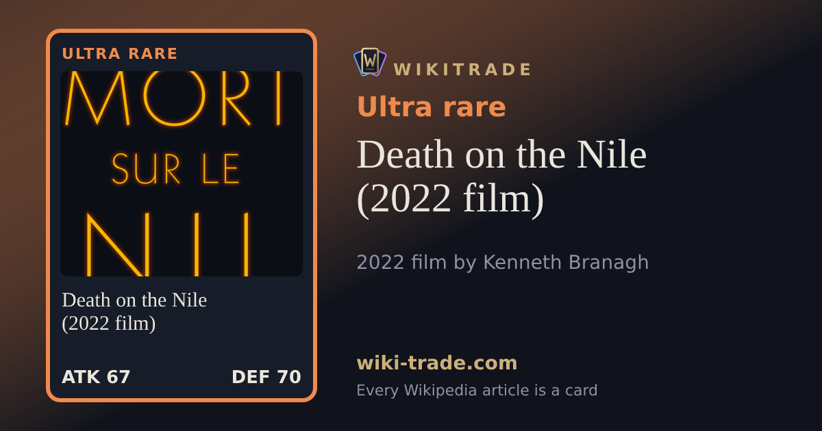 Death on the Nile (2022 film) — Ultra rare card