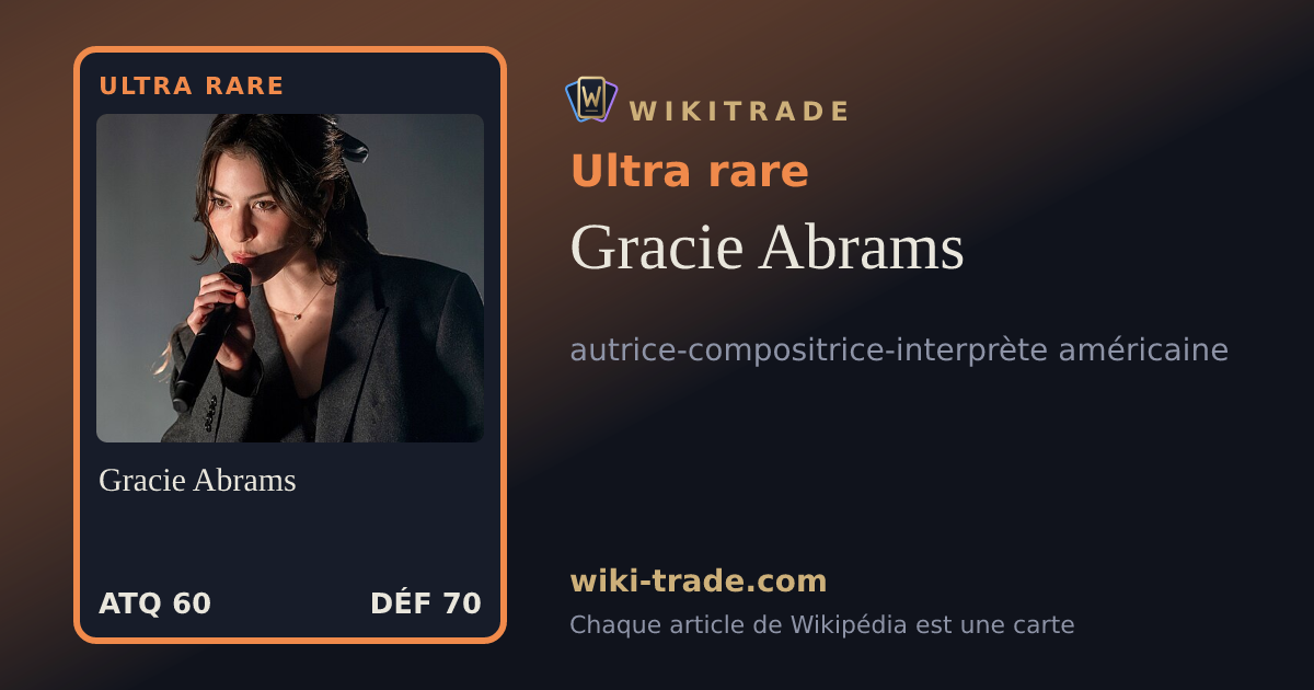 Gracie Abrams — carte Ultra rare