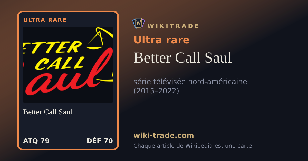 Better Call Saul — carte Ultra rare