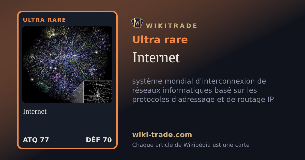 Internet — carte Ultra rare