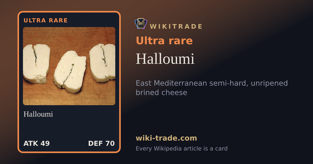 Halloumi — Ultra rare card