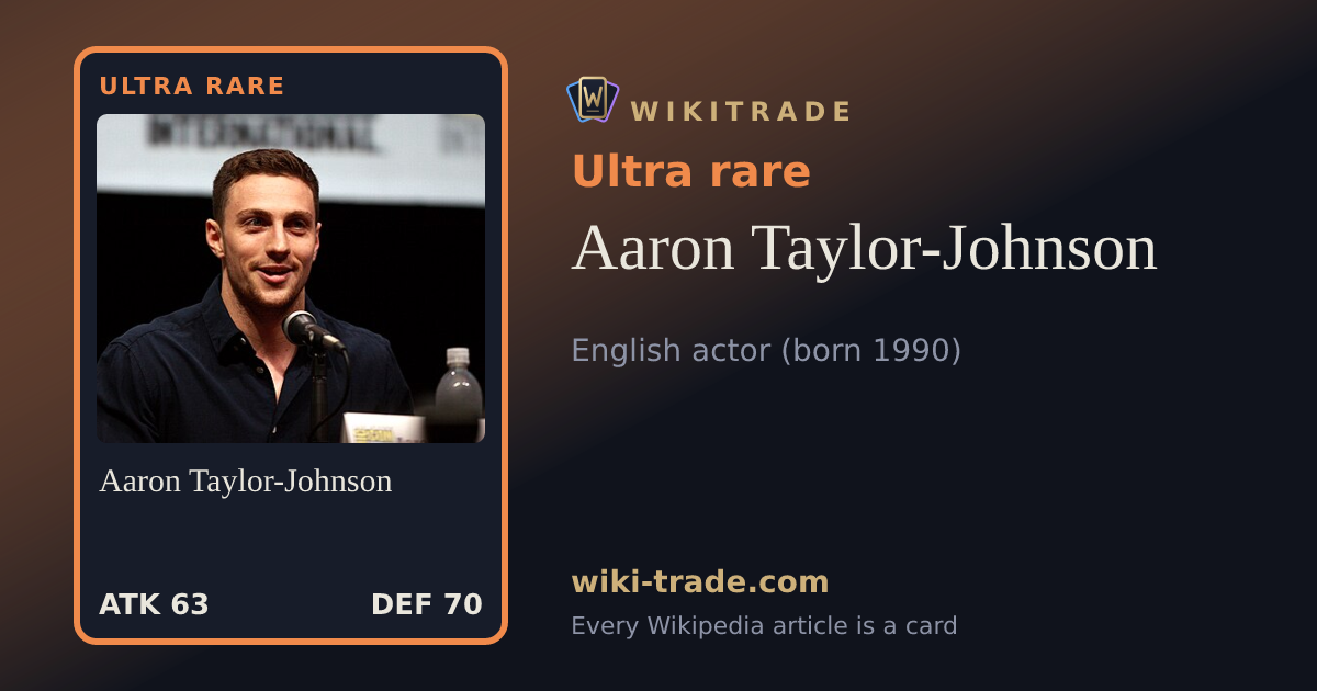 Aaron Taylor-Johnson — Ultra rare card