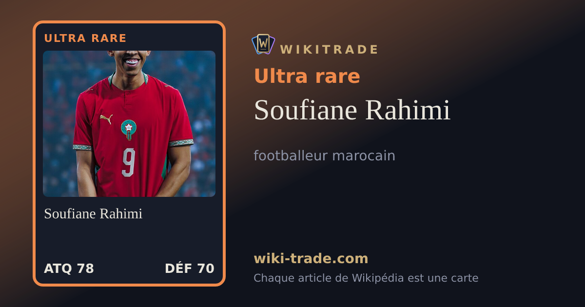 Soufiane Rahimi — carte Ultra rare