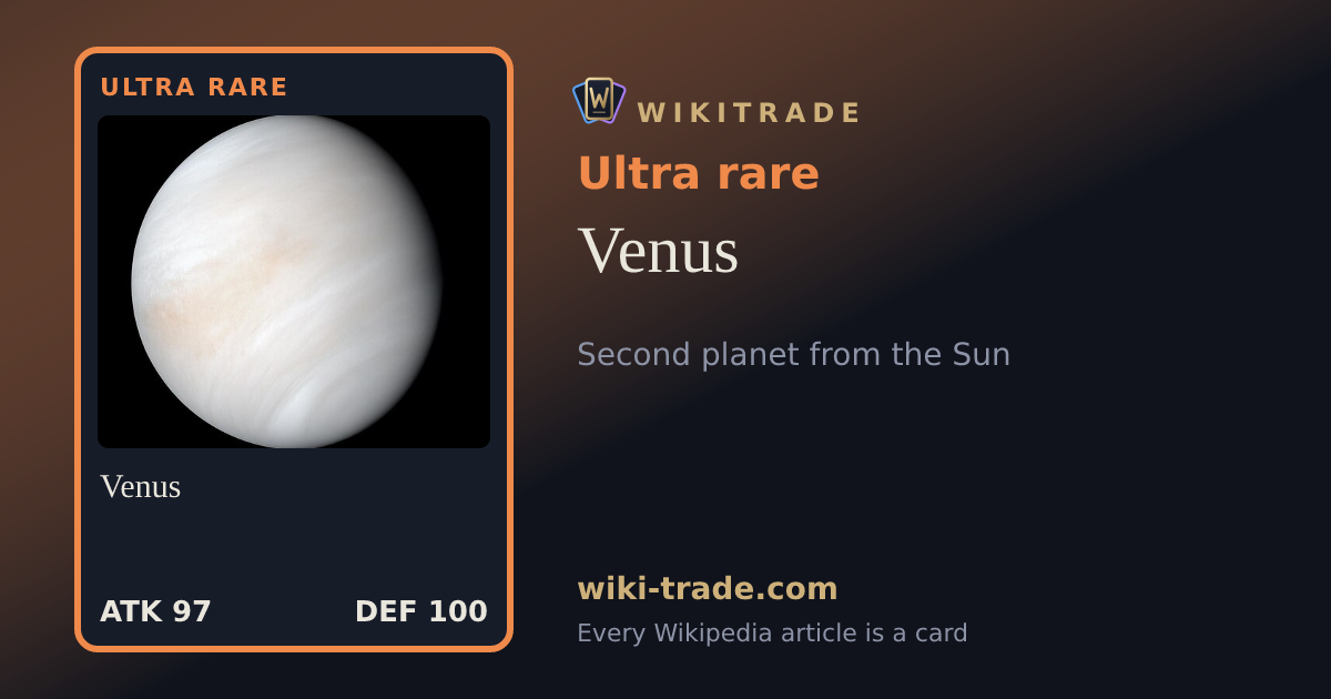 Venus — Ultra rare card