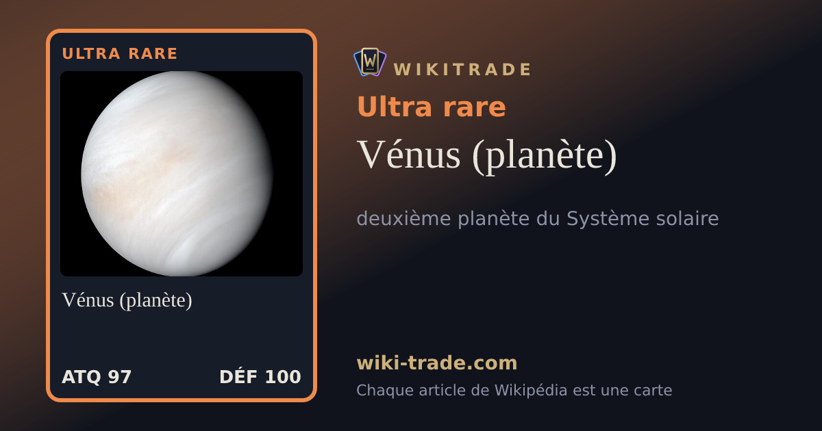 Vénus (planète) — carte Ultra rare