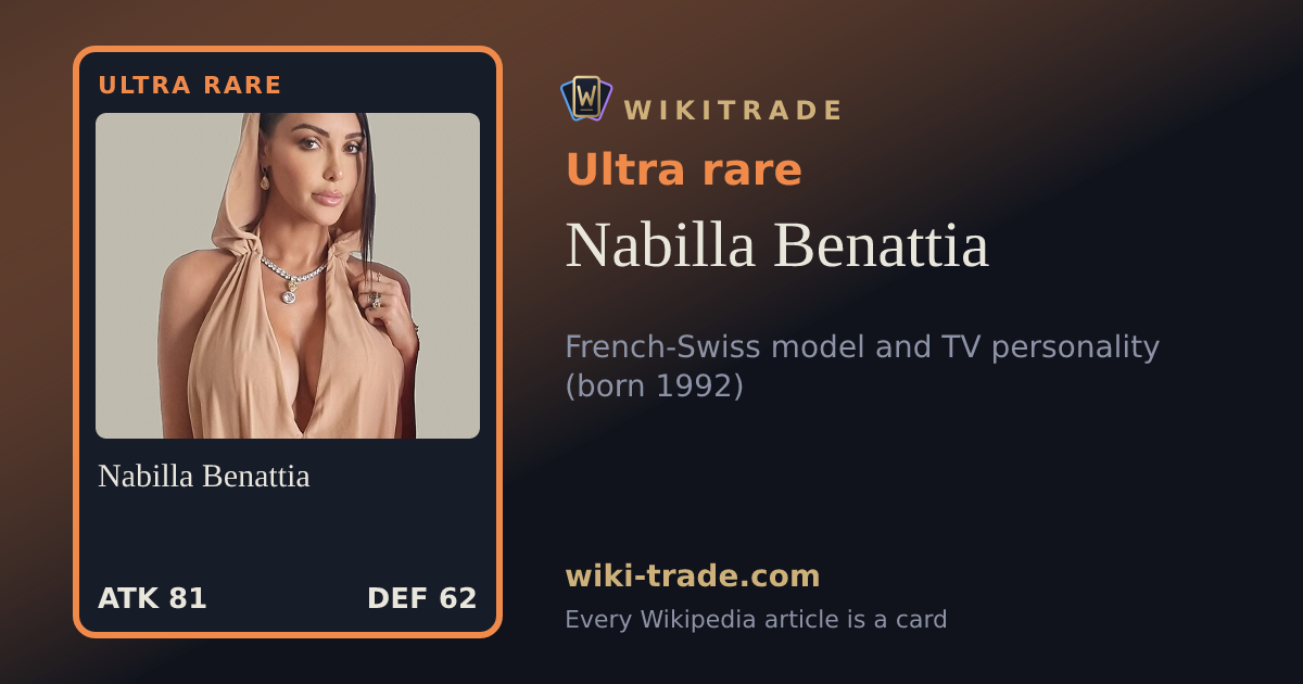 Nabilla Benattia — Ultra rare card